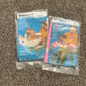 Pool float and arm bands